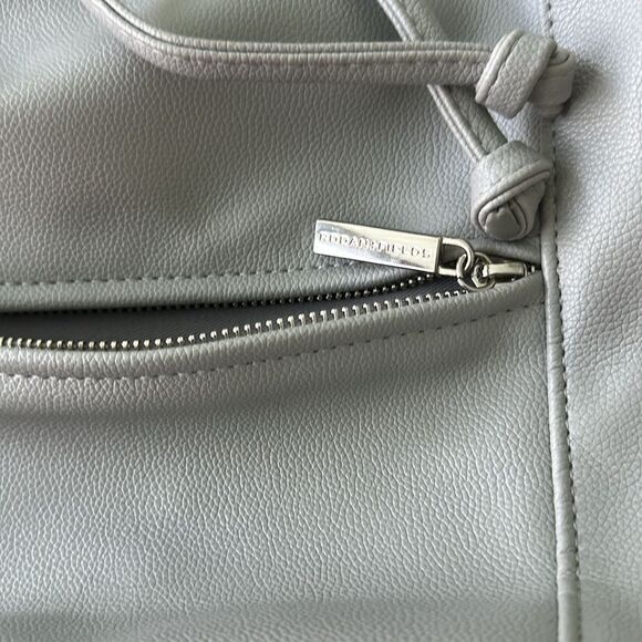 Rodan + Fields Faux Leather Cinch Backpack OS GRAY